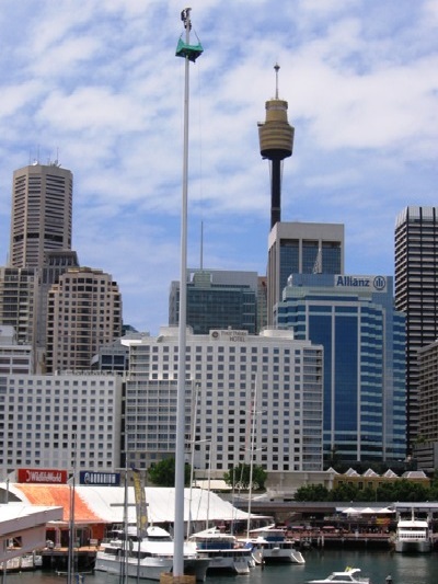 Darling Harbour Centennial Flagpole structural steel treatment and repairs